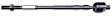 X47TR3880 Front, Driver or Passenger Side, Inner Tie Rod End