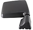 Passenger Side Mirror, Manual Adjust, Manual Folding, Non-Heated, Textured Black, No Signal Light, No Memory, No Puddle Light, No Auto-Dimming, No Blind Spot Feature