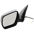 Driver Side Mirror, Power, Manual Folding, Non-Heated, Paintable, No Signal Light, No Memory, No Puddle Light, No Auto-Dimming, No Blind Spot Feature