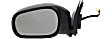 Driver Side Mirror, Power Adjust, Manual Folding, Heated, Textured Black, No Signal Light, No Memory, No Puddle Light, No Auto-Dimming, No Blind Spot Feature