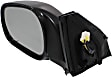 Driver Side Mirror, Power Adjust, Manual Folding, Heated, Textured Black, No Signal Light, No Memory, No Puddle Light, No Auto-Dimming, No Blind Spot Feature