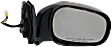Passenger Side Mirror, Power Adjust, Manual Folding, Heated, Textured Black, No Signal Light, No Memory, No Puddle Light, No Auto-Dimming, No Blind Spot Feature