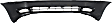 Front Primed Bumper Cover, 6 Cyl., 3.0L Engine, With Molding Holes