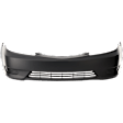 2005-2006 Toyota Camry - Front Primed Bumper Cover, Without Fog Light Holes, LE/XLE Models, USA Built Vehicles, CAPA Certified
