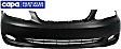 2008 Toyota Corolla LE - Front Primed Bumper Cover, Sedan, CAPA Certified