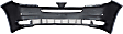 2004-2005 Toyota Sienna - Front Primed Bumper Cover, With Parking Aid Sensor Holes and Radar Cruise Control