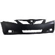 Front Primed Bumper Cover, With Emblem Provision, With Fog Light Holes, Without Parking Aid Sensor Holes, For BASE/CE/LE/XLE/Hybrid, USA Built Vehicles