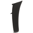 Front, Driver Side Bumper End, Textured Plastic