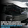 Front, Driver Side Bumper Bracket, Fender Apron Brace