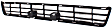 Front Bumper Grille, Textured Gray