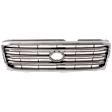 Grille Assembly, Chrome Shell with Painted Silver Gray Insert, Base Model, 8 Cyl., 4.7L Engine