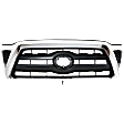 Grille Assembly, Chrome Shell with Black Insert