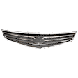 Grille Assembly, Chrome Shell with Painted Gray Insert