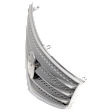 Grille Assembly, Chrome Shell with Painted Gray Insert