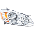 Passenger Side Headlight, with Bulb, Halogen, Clear Lens