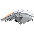 Passenger Side Headlight, with Bulb, Halogen, Clear Lens
