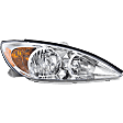 2002-2004 Toyota Camry - Passenger Side Headlight, with Bulb, Halogen, Clear Lens