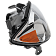 2002-2004 Toyota Camry - Passenger Side Headlight, with Bulb, Halogen, Clear Lens