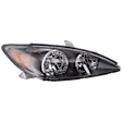 2002-2004 Toyota Camry - Passenger Side Headlight, with Bulb, Halogen, Clear Lens, SE Model