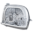 Passenger Side Halogen Headlight, With bulb(s), OE Replacement, Standard Cab Pickup (Regular Cab)/Extended Cab Pickup (Access Cab)