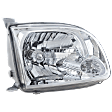 Passenger Side Halogen Headlight, With bulb(s), OE Replacement, Standard Cab Pickup (Regular Cab)/Extended Cab Pickup (Access Cab)