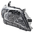 2007 Toyota Camry - Passenger Side Halogen Headlight, Without bulb(s), Sedan, USA Built Vehicle, OE Replacement