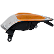 Front, Passenger Side Turn Signal Light, With bulb(s), Halogen, Double Cab, with Production Date Up to August 2004