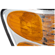 Front, Passenger Side Turn Signal Light, With bulb(s), Halogen, Double Cab, with Production Date Up to August 2004