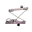 60.80993.0 Front, Driver Side OE Replacement Series Power Window Regulator, Without Motor