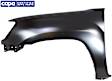 2005-2015 Toyota Tacoma - Front, Driver Side Fender, RWD, For Models without Wheel Opening Flares, CAPA Certified