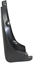 Front, Driver Side Mud Flaps, Black, Plastic