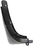Front, Driver Side Mud Flaps, Black, Plastic