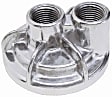 1013 Oil Filter Adapter - Natural, Aluminum, Direct Fit