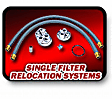 1127 Oil Filter Relocation Kit - Polished, Aluminum, Single oil filter, Direct Fit