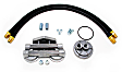 1213 Oil Filter Relocation Kit - Polished, Aluminum, Dual oil filter, Direct Fit