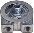 1313 Oil Filter Adapter - Natural, Aluminum, Direct Fit