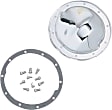 9037 Differential Cover - Chrome, Steel, Direct Fit, Kit