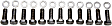 1999 Chevrolet Astro - Intake Manifold Bolt Set - Chrome, Steel, Direct Fit