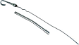 9405 Oil Dipstick - Chrome, Steel, Direct Fit, Sold Individually