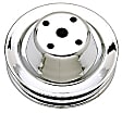 9605 Water Pump Pulley - Chrome, Chrome, Direct Fit, Sold Individually