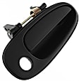 Front, Passenger Side Textured Black Exterior Door Handle, With Key Hole