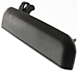 Front, Passenger Side Textured Black Exterior Door Handle, Without Key Hole