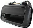 Front, Passenger Side Textured Black Exterior Door Handle, With Key Hole