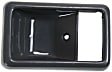 Front, Driver or Passenger Side, Interior, Door Handle Trim, Black