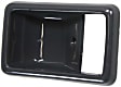 Front, Driver or Passenger Side, Interior, Door Handle Trim, Black