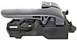 Front or Rear, Passenger Side Interior Door Handle, Gray, With Door Lock Button