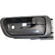 Front Or Rear, Passenger Side Gray Interior Door Handle, With Door Lock Button, Sedan