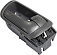 Front Or Rear, Passenger Side Gray Interior Door Handle, With Door Lock Button, Sedan