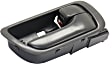 Front Or Rear, Passenger Side Gray Interior Door Handle, With Door Lock Button, Sedan