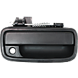 Front, Passenger Side Textured Black Exterior Door Handle, With Key Hole
